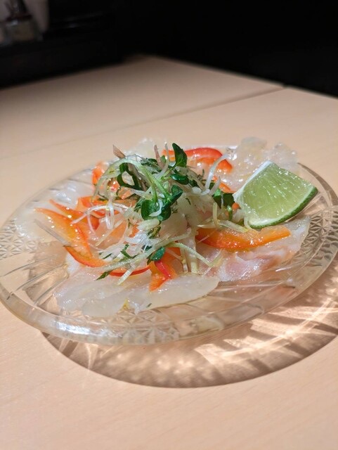 鯛の和風カルパッチョ